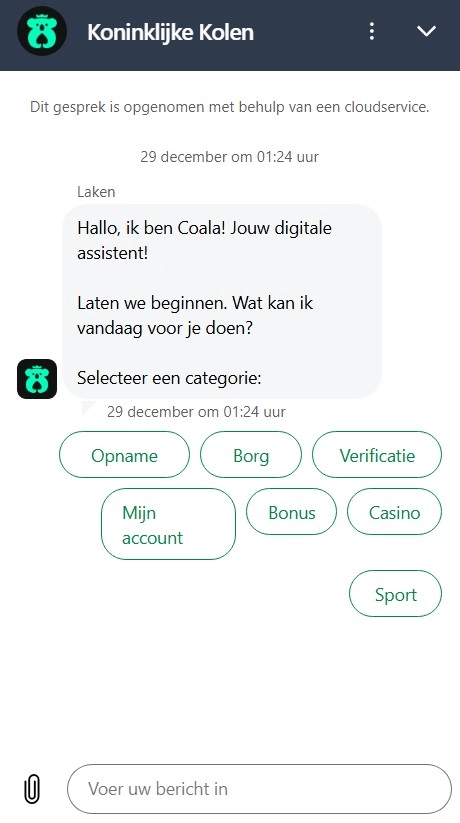 Live chat